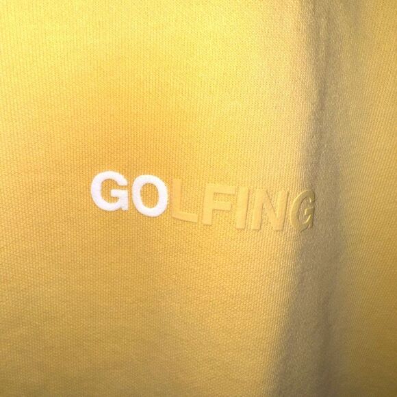 Butter Yellow Nº33 Go Golfing Crew Sweatshirt Size M - Picture 3 of 7